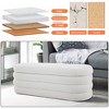 Ottoman with Storage,Foot Rest Bench Bag Floor Chair for Bedroom or Entryway in White - 3 of 4