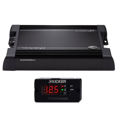 Kicker Warhorse WXA1000.4 4-Channel Amplifier | 450 Watts x 4 at 2-Ohms - 49WXA10004