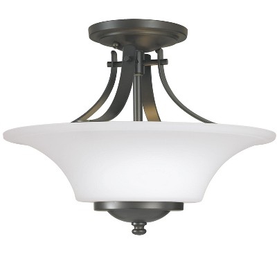 Generation Lighting Barrington 2 light Oil Rubbed Bronze Ceiling Fixture SF241OR