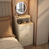 XIYUYEU 3 In 1 Vanity Desk with lights Small Vanity with Plip Top Mirror, 3 Drawers - 2 of 4