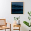 Deny Designs Hannah Kemp Blue Hour Lake Reflection Framed Wall Art Bamboo - 2 of 3