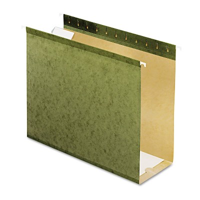Pendaflex Reinforced 4" Extra Capacity Hanging Folders Letter Standard Green 25/Box 4152X4