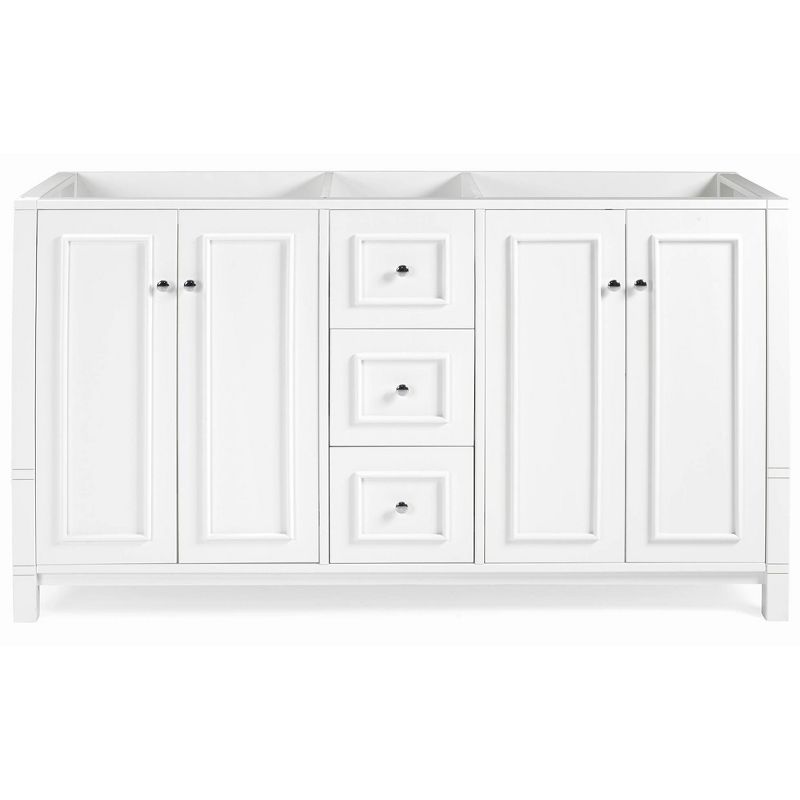 60&#34; Williamsburg Vanity Cabinet White - Alaterre Furniture, 3 of 17