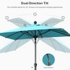 PURPLE LEAF Patio Umbrella Outdoor Table Umbrella Aluminum Frame Market Umbrella Sun Umbrella with 8 Sturdy Ribs - 4 of 4