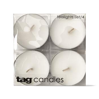 tagltd Jumbo Tealight Candles Set of 4