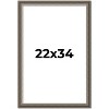 PosterPalooza | Weathered Black Picture Frame - UV Acrylic, Foam Board Backing, Hanging Hardware - 2 of 4