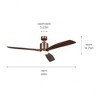 Kichler Lighting Ridley II 1 - Light Ceiling Fan in  Oil Brushed Bronze - 4 of 4