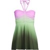 Lands' End Women's Ruched Multi-Way Sweetheart Halter Swim Dress One Piece Swimsuit - 4 of 4
