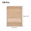 Unique Bargains Paper BOPP Waterproof Moisture-Proof Food Storage Container Stand Up Pouches Bags 100 Pcs - 2 of 4
