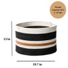 Cesicia 19.7" x 19.7" x 13" Cotton Round Laundry and Storage Basket - 2 of 4