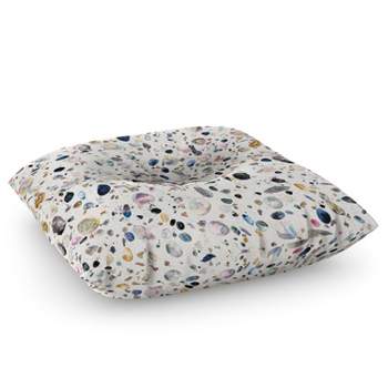 Ninola Design Mineral Terrazzo Square Floor Pillow - Deny Designs