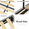 ALEXOUN Modern Platform Bed Frame with Upholstered Headboard and Wooden Slats, No Box Spring Needed,Noise Free,Easy Assembly - 4 of 4