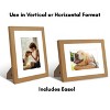 Americanflat 8x10 Picture Frame in Oak - Displays 5x7 With Mat and 8x10 Without Mat - Composite Wood with Shatter Resistant Glass  and Tabletop - 4 of 4