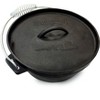 Bayou Classic 7402 2-qt Cast Iron Dutch Oven Features Flanged Camp Lid Stainless Coil Wire Handle Grip Perfect - 4 of 4