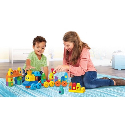 fisher price mega bloks abc learning train