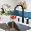 WOWOW 4 in. Single Handle Pull Down Sprayer Kitchen Faucet with Soap Dispenser - 2 of 4