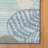 Kaplan Early Learning Sense of Place Leaf Indoor Carpet - Blue - 4' x 6' Rectangle - 4 of 4