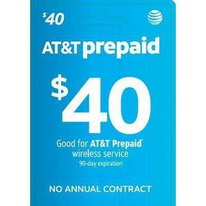AT&T SPC V1 $40: Non-reloadable Domestic Phone Gift Card - 1 of 1