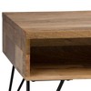 NicBex Vintage Coffee Table with Storage,2-Tier Lift-Top Wooden Table with Hidden Shelves,Convertible End Table for Living Room - 3 of 4