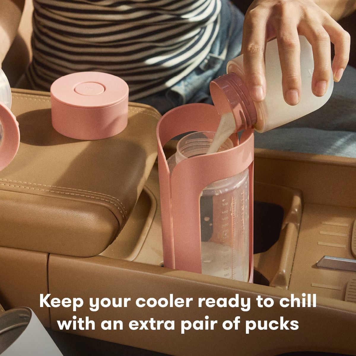 Frida Mom 2pc Flow + Go Breast Milk Cooler Refreezable Ice Pucks - thumbnail 3