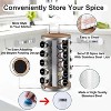 LunaLulinlk Rotating Spice Rack Organizer with Jars(20Pcs), Seasoning Organizer for Cabinet, Seasoning Rack for Countertop Kitchen - 3 of 4