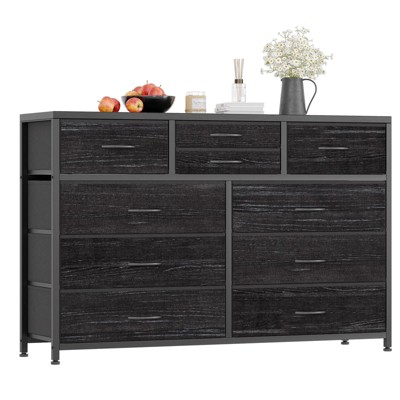 Dresser TV Stand, Wide Entertainment Center with 10 Drawers for 55” TV