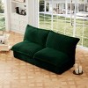 Upholstered Sectional Sofa, 2 Seater Armless Free Combination Convertible Sofa, Sectional Sofas with Corduroy Fabric-Cuddlewood - 3 of 4