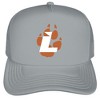 Lourdes University Primary Logo Foam Trucker Cap Grey Os - 2 of 4