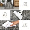 Washable Area Rug Large - Non Slip Stain Resistant Ultra Thin Foldable Distressed Vintage Floral Carpet for Living Room Nursery Home - 3 of 4