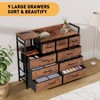 "39" Modern Fabric Dresser TV Stand w/ Charging Station, 5-Drawer Chest for Bedroom, Living Room, Hallway - 4 of 4