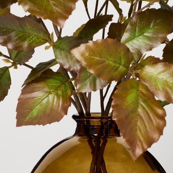 Arreglo de hoja de álamo XL en vidrio ámbar - Hearth & Hand™ with Magnolia 3