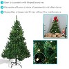 Sunnydaze Indoor Pre-Lit Faux Tannenbaum Slim Holiday Evergreen Christmas Tree with Hinged Branches and Warm White Lights - Green - 2 of 4