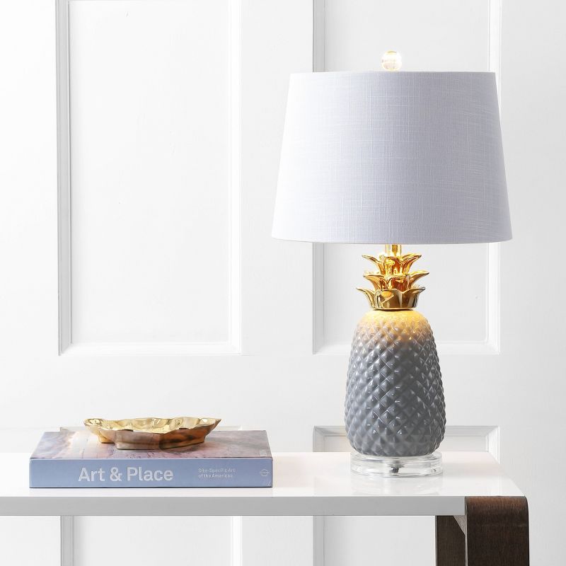 23" Ceramic Pineapple Table Lamp (Includes Energy Efficient Light Bulb) - JONATHAN Y, 3 of 8