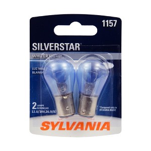 SYLVANIA 1157 SilverStar High Performance Miniature Bulb, (Contains 2 Bulbs) - 1 of 4