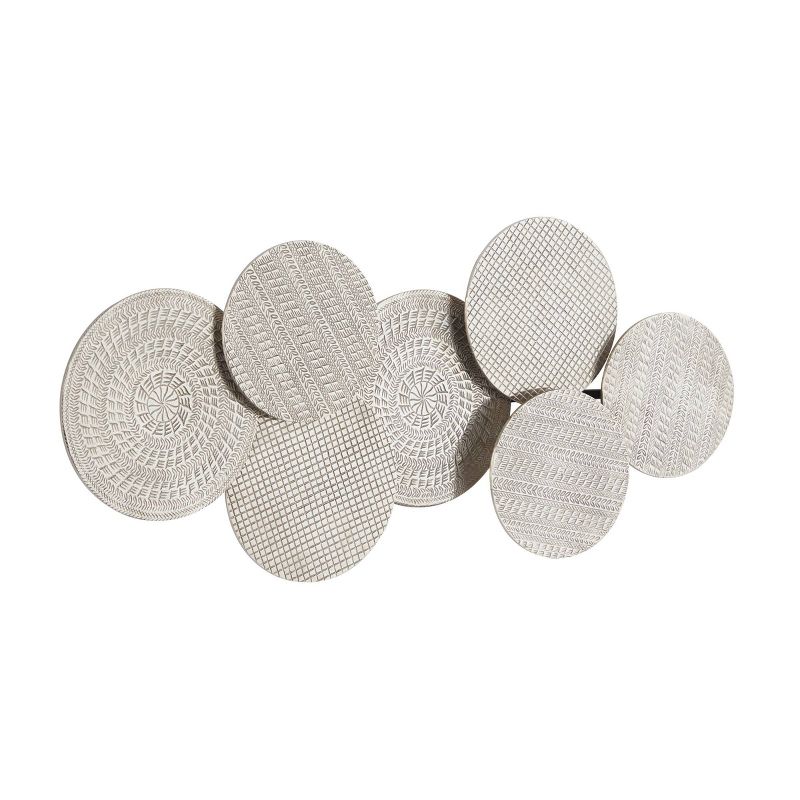 Aluminum Plate Wall Decor with Textured Pattern - Olivia & May, 3 of 6