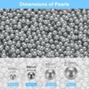 Unique Bargains No Hole ABS Round Faux Pearl for Vase Fillers DIY Home Decoration 2500 Pcs - 2 of 4
