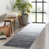 Gradient Color Contemporary Area Rug - Machine Washable Modern Ombre Carpet, Non-Slip Non-Shedding Throw Rug for Living Room Bedroom Laundry - 3 of 4