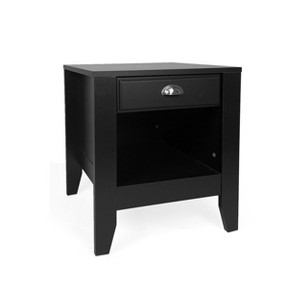 NicBex 2-Tier Nightstand Bedside End Table with Drawer Storage Shelf for Bedroom & Living Room - 1 of 4