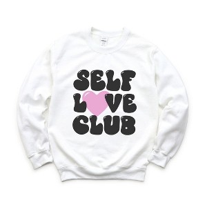 Simply Sage Market Women's Graphic Sweatshirt Self Love Club - 1 of 4