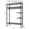 VIPEK V11S Heavy Duty Garment Rack Closet Racks Rolling Clothes Rack, Max Load 452LBS, Black - 3 of 4
