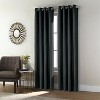 Thermaplus Shadow Blackout UV Protection Grommet Curtain Panel for Windows 52" x 63" Black - 2 of 4