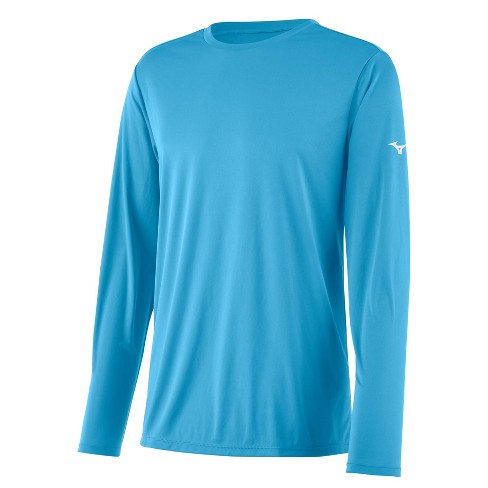 Mizuno Youth Mizuno Nxt Long Sleeve Tee Youth Size Medium In Color Light Blue 5555