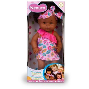 Nenucos of the World Baby Doll - Dark Skin Tone with Brown Eyes, 12" Doll - 1 of 4