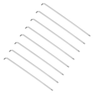 Unique Bargains Bikes Furniture Repair Long Arm S2 Steel Spanner Ball End Hex Key Wrenches 8 Pcs - 1 of 4