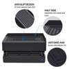 Aoibox Rectangle Adjustable Furniture Risers 1.5 Inch Heavy Duty Support Up to 1300 Lbs for Bed Sofa Table 4 Pack Black - 2 of 4