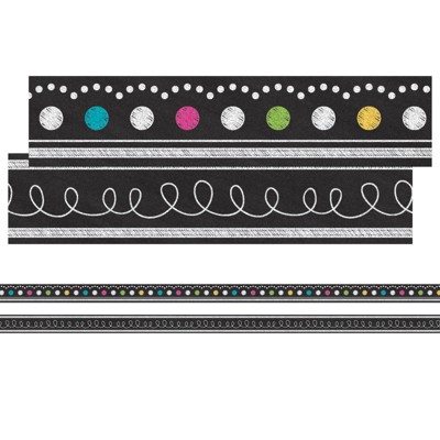 Teacher Created Resources Chalkboard Brights Ribbon Runner (Pack of 6)