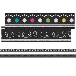 Teacher Created Resources Chalkboard Brights Ribbon Runner (Pack of 6) - 1 of 1