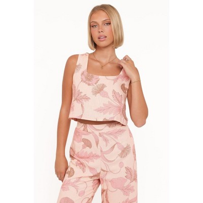 Devlin Top - Pink Floral XXS : Target