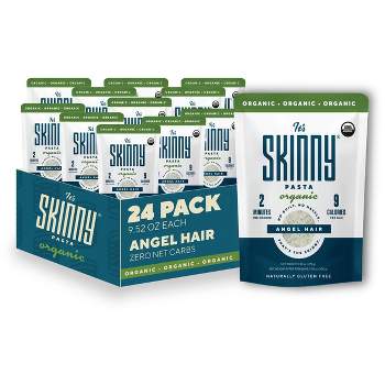 It's Skinny Organic Angel Hair Pasta Noodles, Low Carb Konjac Noodle Alternative, Delicious Shirataki Noodle, Keto-Friendly & Gluten Free, 24-Pack