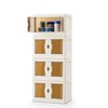 DOMETOUR Stackable Plastic Storage Bins with Lids Foldable Storage Boxes for Living Room - 2 of 4